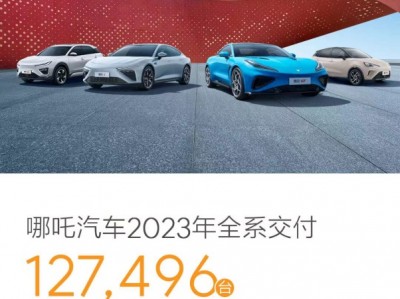 哪吒汽车全年交付127496台,累销近40万台